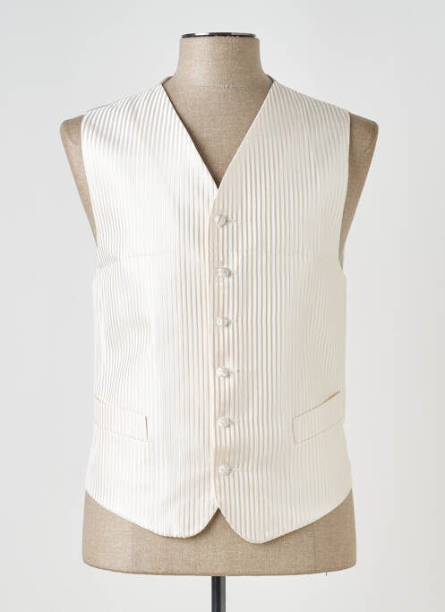 Gilet sans manche blanc JEAN DE SEY pour homme