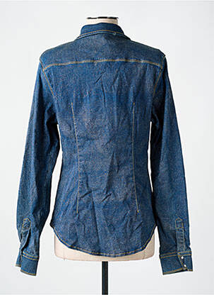 Veste casual poches bleu LAUREN VIDAL femme