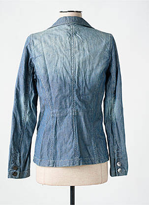 Veste casual col tailleur bleu DDP femme