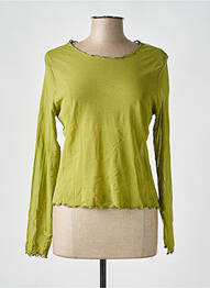 T-shirt manches longues manches longues vert HETEROCLITE femme