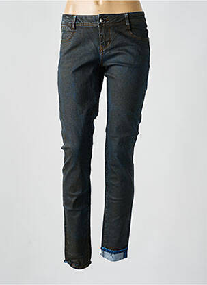 Jeans coupe slim stretch taille normale bleu DDP femme