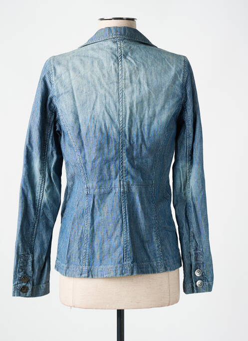 Veste casual col tailleur bleu DDP femme
