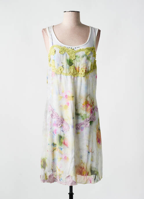 Robe mi-longue blanc ELISA CAVALETTI pour femme