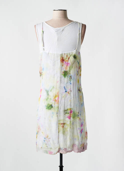 Robe mi-longue blanc ELISA CAVALETTI pour femme