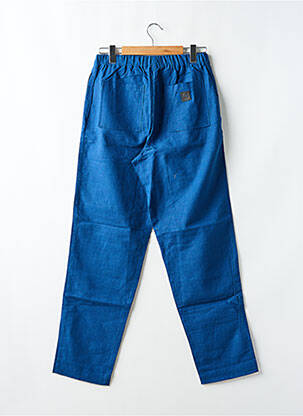 Pantalon large tissage popeline taille normale bleu KENZO homme