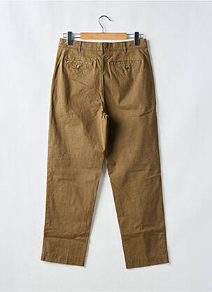Pantalon chino tissage popeline taille normale marron KENZO femme