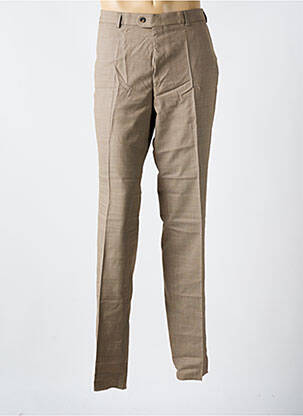 Pantalon slim tissage popeline taille normale beige M.E.N.S homme
