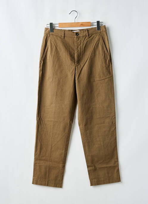 Pantalon chino tissage popeline taille normale marron KENZO femme