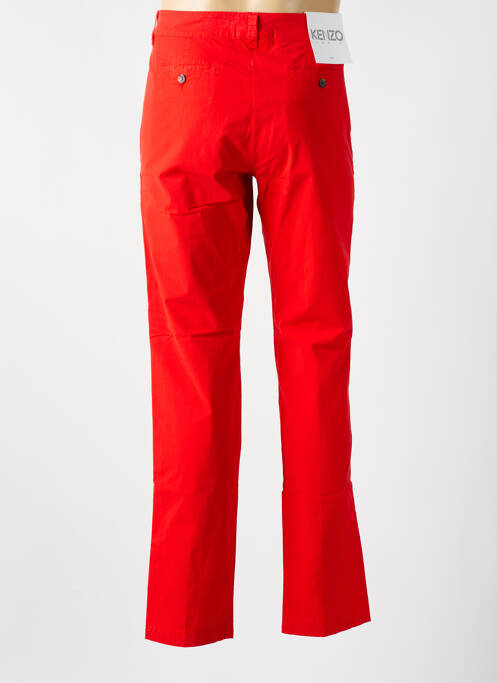 Pantalon chino stretch taille normale rouge KENZO homme