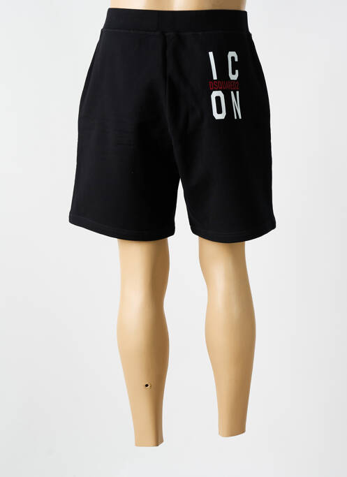Bermuda noir DSQUARED2 pour homme