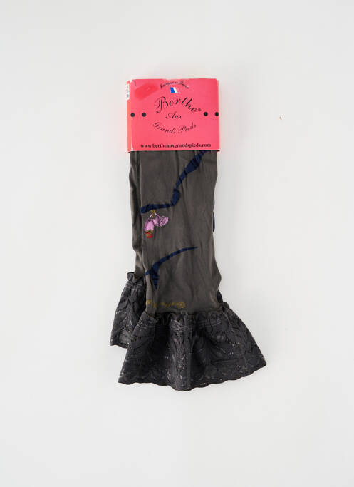 Bas gris BERTHE AUX GRANDS PIEDS pour femme