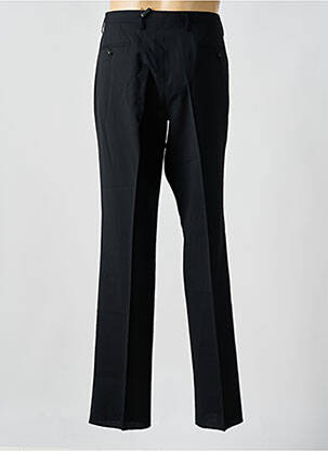 Pantalon droit fermeture zippée sous rabat avec crochet taille normale noir BURBERRY homme