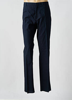 Pantalon chino fermeture zippée sous rabat avec crochet taille normale bleu BURBERRY homme