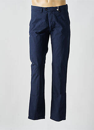 Pantalon chino tissage popeline taille normale bleu HARTFORD homme