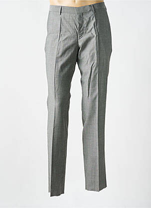 Pantalon slim tissage chiné taille normale gris HUGO BOSS homme