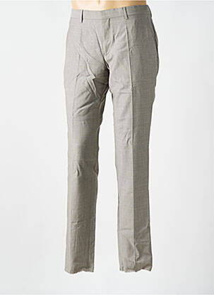 Pantalon slim tissage chiné taille normale gris HUGO BOSS homme