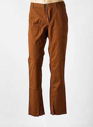 Pantalon chino tissage popeline taille normale marron HUGO BOSS homme