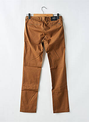 Pantalon chino tissage popeline taille normale marron HUGO BOSS homme