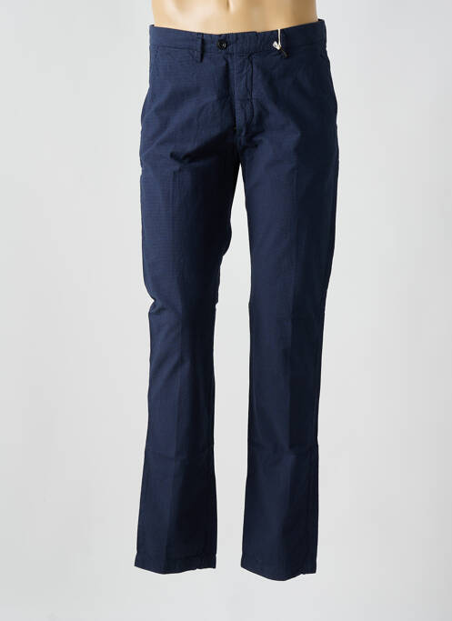 Pantalon chino tissage popeline taille normale bleu HARTFORD homme