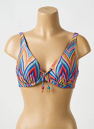 Haut de maillot de bain bretelles élastiquées ajustables bralettes bleu PRIMADONNA femme