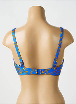 Haut de maillot de bain stretch haut soutien-gorge emboitant bleu PRIMADONNA femme