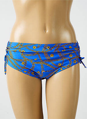 Bas de maillot de bain imprimé fantaisie culotte bleu PRIMA DONNA femme