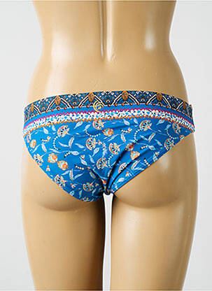 Bas de maillot de bain imprimé fantaisie culotte bleu OLYMPIA femme