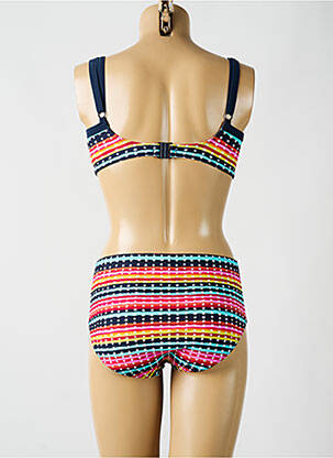 Maillot de bain 2 pièces stretch haut soutien-gorge emboitant bleu SUNMARIN femme