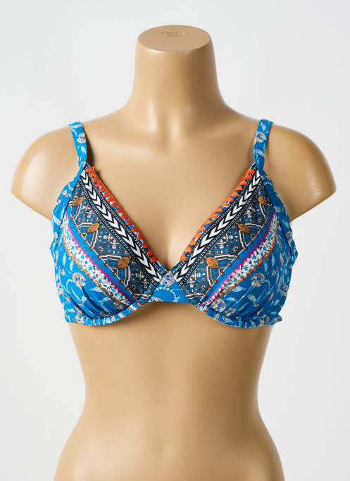 Haut de maillot de bain bleu OLYMPIA pour femme