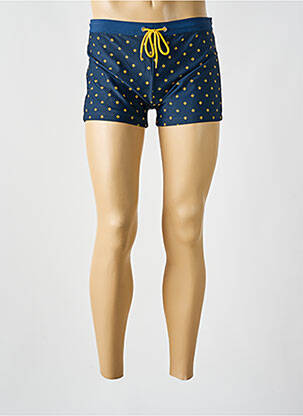 Short de bain tissage popeline bleu SUN PROJECT homme