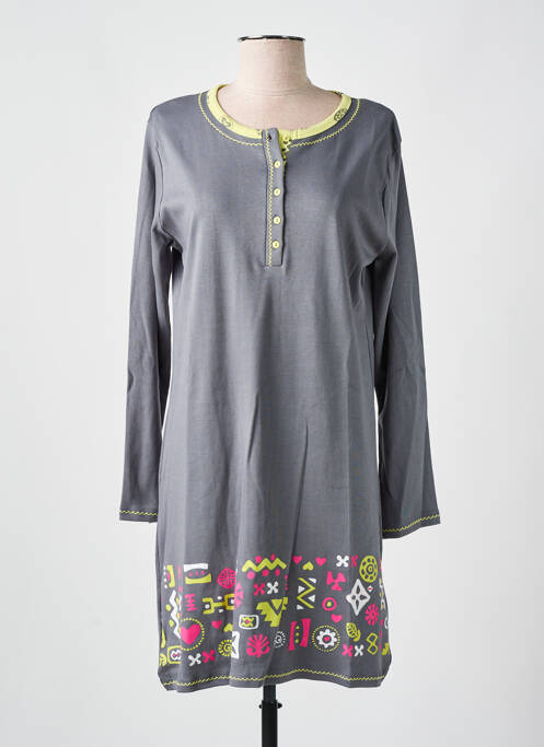 Chemise de nuit gris MASSANA pour femme