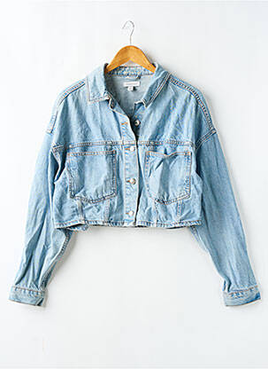 Veste casual poches bleu TOPSHOP femme