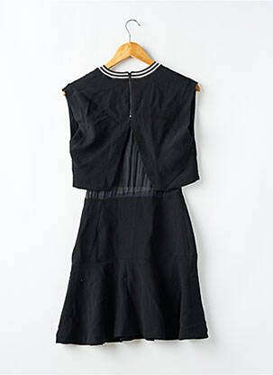 Robe courte fermeture zippée au dos sans manche noir SANDRO femme