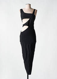 Robe longue fines bretelles fines bretelles noir HOUSE OF CB LONDON femme