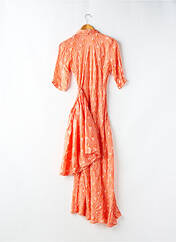 Robe longue orange ADAMA pour femme seconde vue