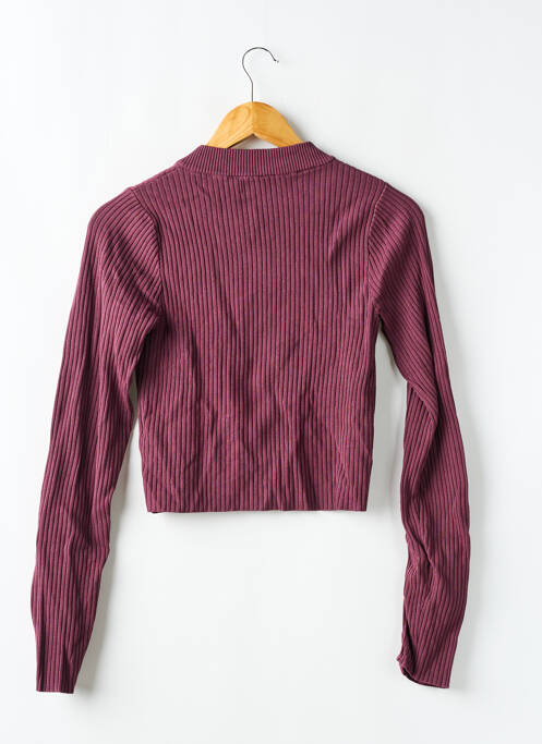 Gilet manches longues violet NA-KD pour femme