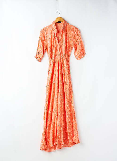 Robe longue orange ADAMA pour femme