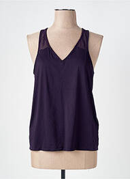 Top stretch sans manche violet OYSHO femme
