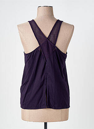 Top stretch sans manche violet OYSHO femme