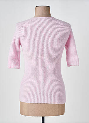 Pull col v manches 3/4 rose GANNI femme