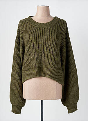 Pull stretch manches longues vert 4TH & RECKLESS femme