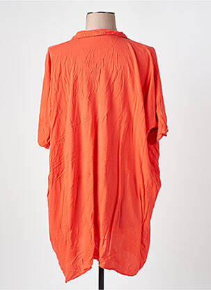 Tunique manches courtes coupe fluide orange ZARA femme
