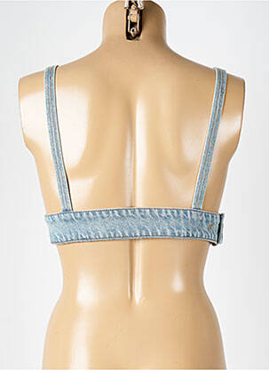 Top stretch fines bretelles bleu SOURCE UNKNOWN femme