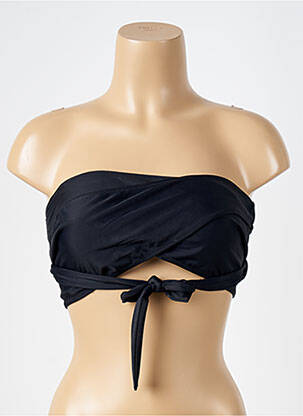 Haut de maillot de bain stretch haut bandeau noir SÉANE femme