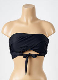 Haut de maillot de bain stretch haut bandeau noir SÉANE femme