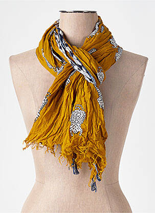 Foulard imprimé fantaisie jaune INOUI TOOSH femme
