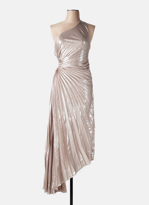 Robe longue argent MANGO pour femme