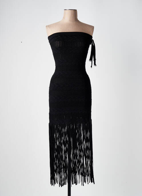 Robe longue noir SANDRO pour femme