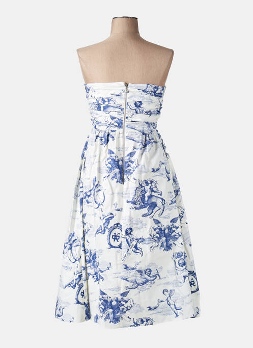 Robe mi-longue bleu KAMAD pour femme