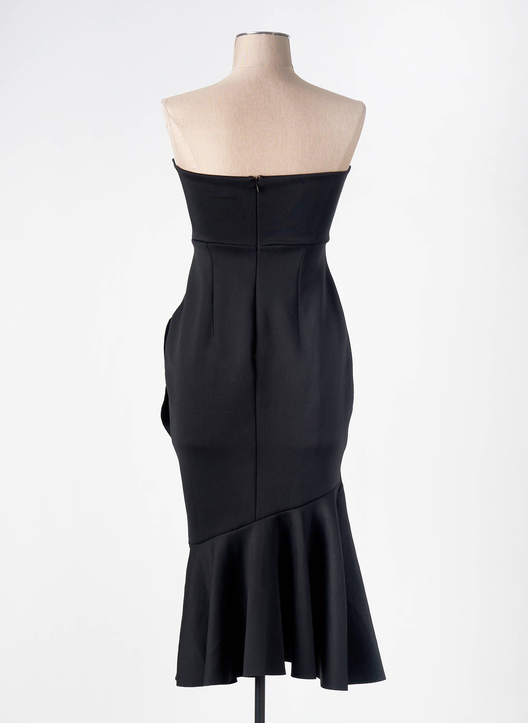 Asos Robe Fourreau Longue Noire Robe Mi-longue Tissage Crêpe